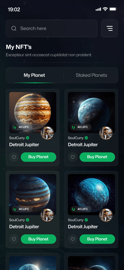 Lifestory dashboard — balance, claim, and chart