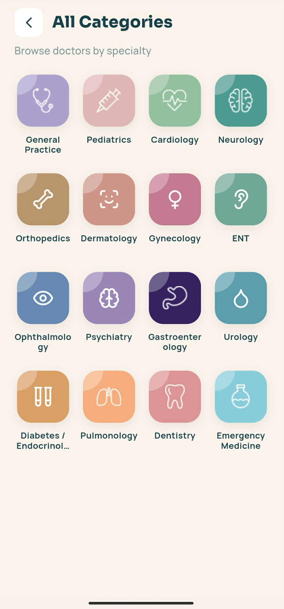 Browse specialties