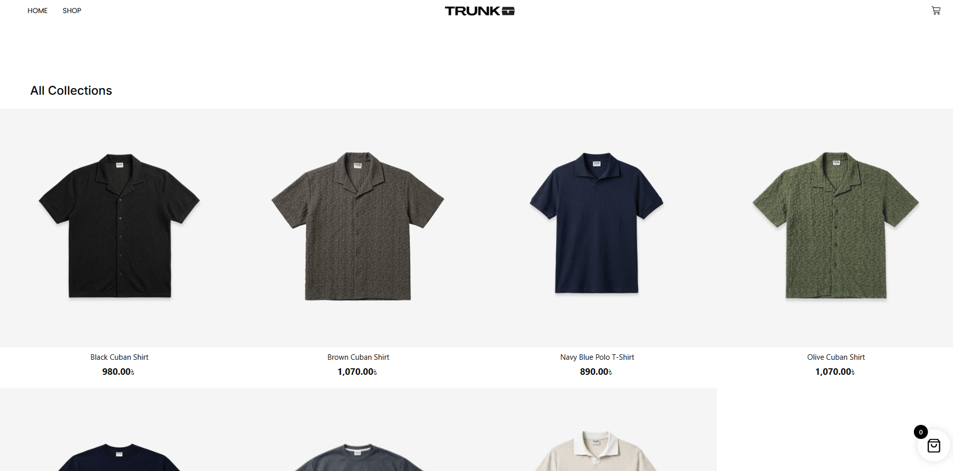 TrunkClo checkout with BKash and Dhaka shipping options