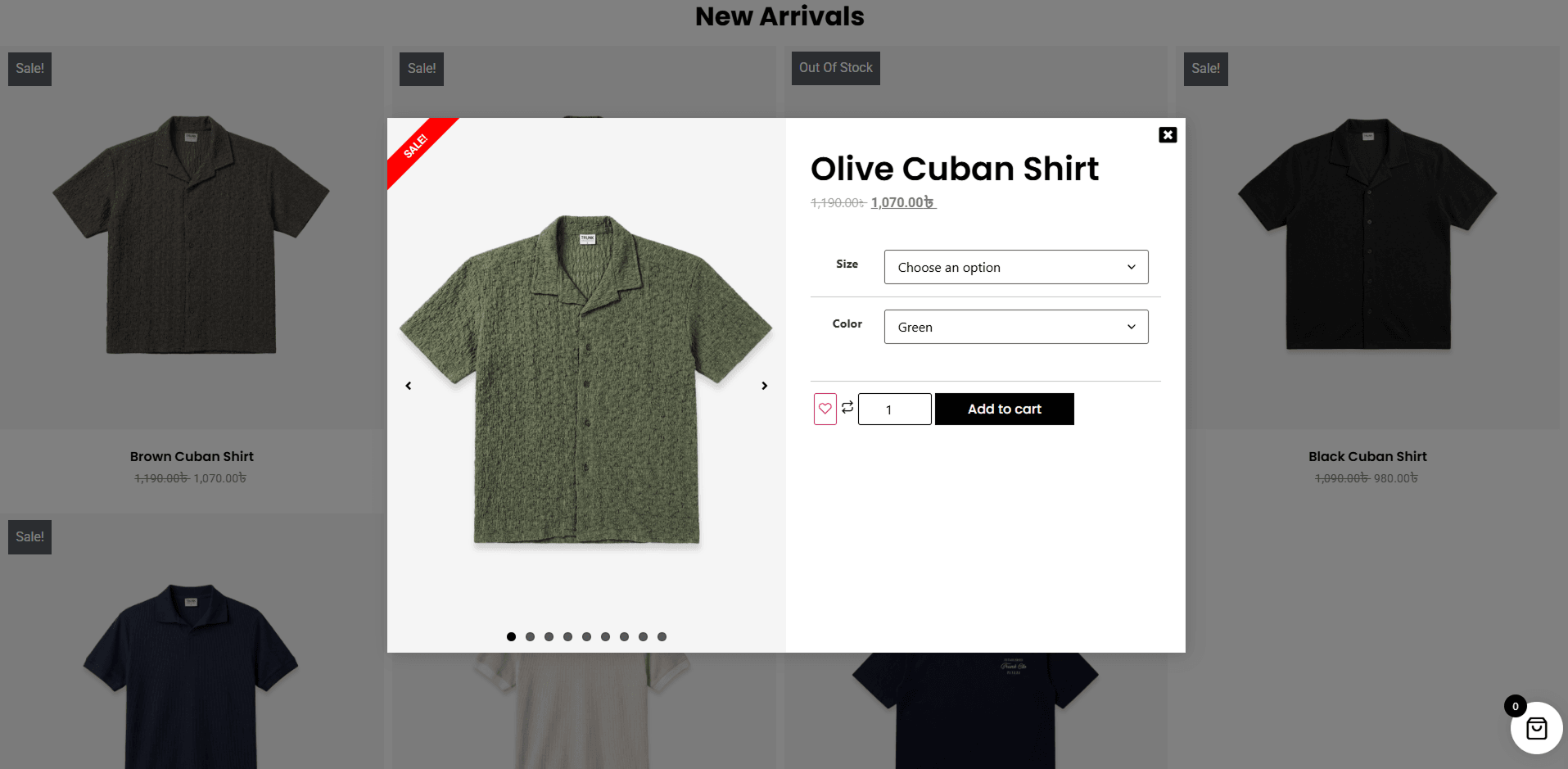 TrunkClo quick-view product modal