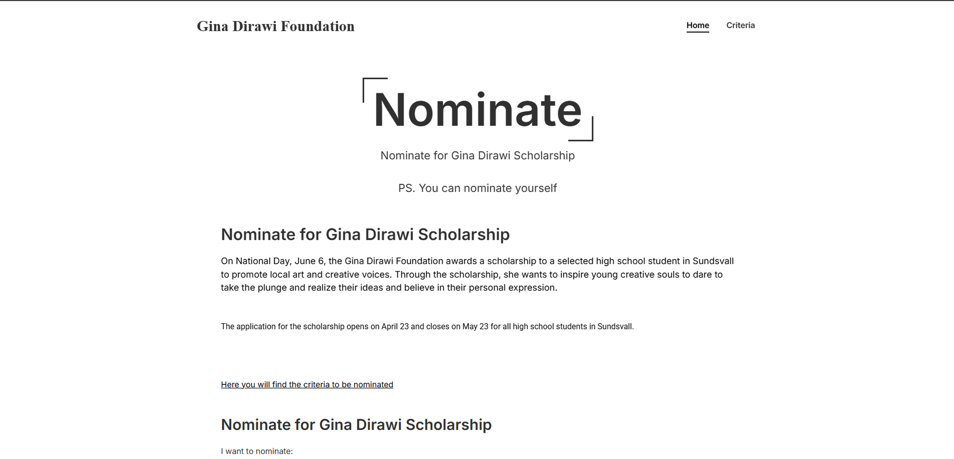 Gina Dirawi Foundation